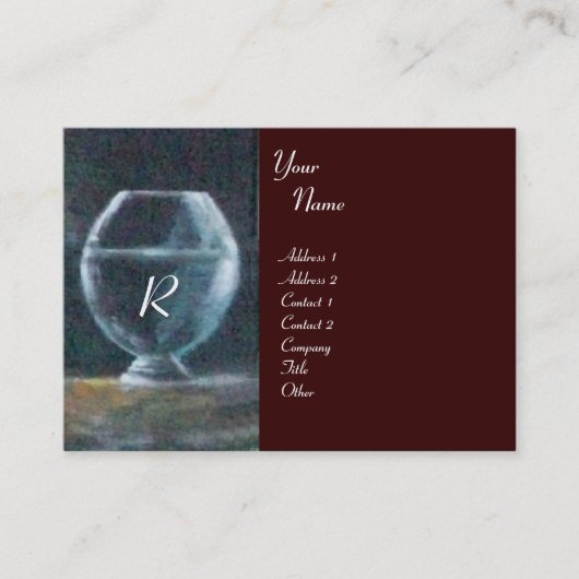 GEA, MYRTLE EN WATER, Monogram Visitekaartje (Voorkant)