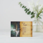 GEA ,MYRTLE EN WATER, perkament Visitekaartje (Staand voorkant)