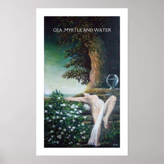 GEA, MYRTLE EN WATER POSTER (Voorkant)