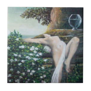 GEA, MYRTLE EN WATER TEGELTJE