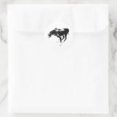 geaard herfsthorloge ronde sticker (Tas)