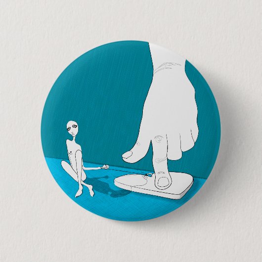 geaard ronde button 5,7 cm (Voorkant)