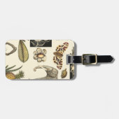 Geabsorbeerde dieren gekleurd op de achtergrond va bagagelabel (Voorkant horizontaal)