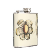 Geabsorbeerde dieren gekleurd op de achtergrond va heupfles (Rechts)