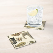 Geabsorbeerde dieren gekleurd op de achtergrond va kartonnen onderzetters (Insitu)