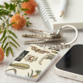 Geabsorbeerde dieren gekleurd op de achtergrond va sleutelhanger (Voorkant Rechts)