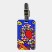 Geabstraheerd Bagagelabel (Voorkant verticaal)