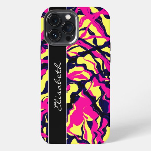 Geabstraheerd helder iPhone hoesje (Achterkant)