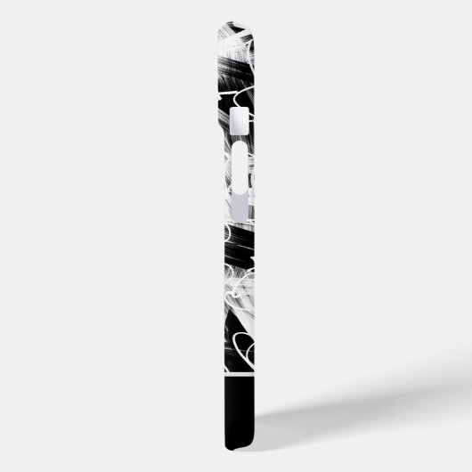 Geabstraheerd zwart-wit Case-Mate iPhone case (Achterkant / Links)