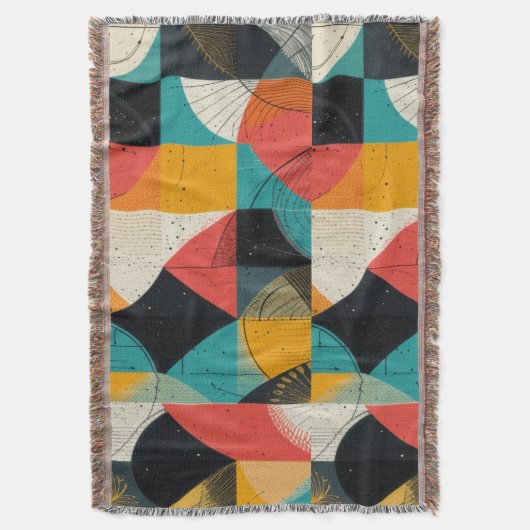 Geabstraheerde afbeeldingen deken (Voorkant Verticaal)