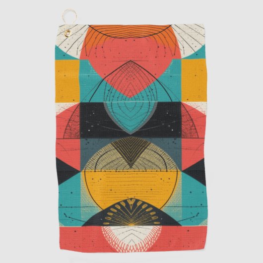 Geabstraheerde afbeeldingen golfhanddoek (Voorkant)