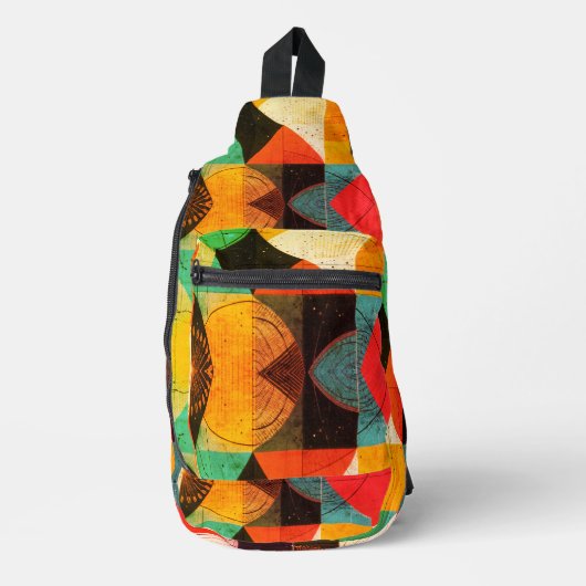 Geabstraheerde afbeeldingen sling bag (Voorkant)