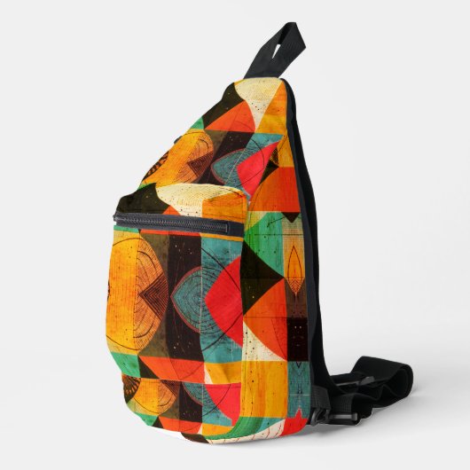 Geabstraheerde afbeeldingen sling bag (Rechterhoek)