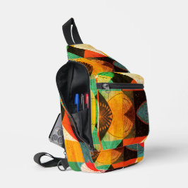 Geabstraheerde afbeeldingen sling bag