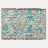 geabstraheerde aqua deken (Voorkant)