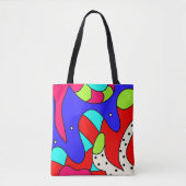 Geabstraheerde Canvas tas (Voorkant)