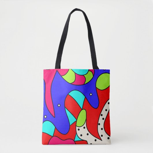 Geabstraheerde Canvas tas (Voorkant)