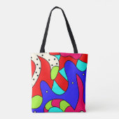 Geabstraheerde Canvas tas (Achterkant)