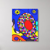 Geabstraheerde canvasprint canvas afdruk (Voorkant)