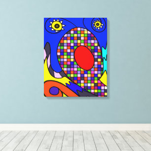 Geabstraheerde canvasprint canvas afdruk
