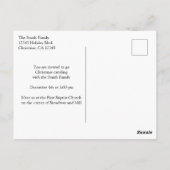 Geabstraheerde schilderij Kerstlied zangers Briefkaart (Achterkant)