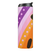 Geabstraheerde thermische tumbler thermosbeker (Gedraaid links)