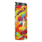 Geabstraheerde thermische tumbler thermosbeker (Geroteerd rechts)