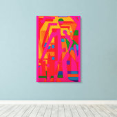 Geabstraheerde voortgang canvas afdruk (Insitu (Houten vloer))