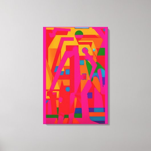 Geabstraheerde voortgang canvas afdruk (Voorkant)