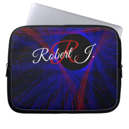 Geaccentueerde Driehoekige Geometrische Elektronic Laptop Sleeve