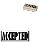 Geaccepteerd Goedgekeurd Bedrijf Kantoor Framed Si Rubberstempel (Gestempeld)