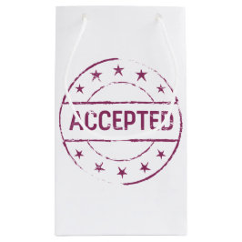 Geaccepteerde Badge Symbool Gift Bag Klein Cadeauzakje