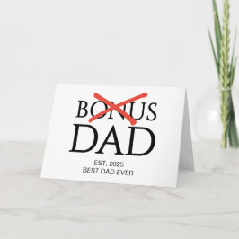 Geaccepteerde BONUS PAPA Opgericht Vaderdag Kaart