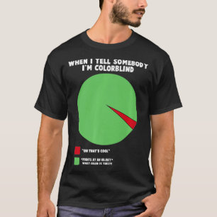 Geaccepteerde kleurenblinde kleurenblinde liefdesd t-shirt