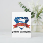 Geaccrediteerde reinigingsdeskundige briefkaart (Staand voorkant)