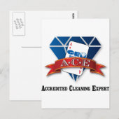 Geaccrediteerde reinigingsdeskundige briefkaart (Voorkant / Achterkant)