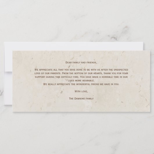 Geachte Eigen overleden Paar Aangepaste Foto Harte (Achterkant)