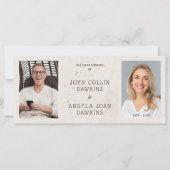 Geachte Eigen overleden Paar Aangepaste Foto Harte (Voorkant)