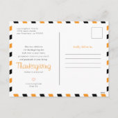 Geachte, goddeloze foto's van de Thanksgiving Feestdagenkaart (Achterkant)