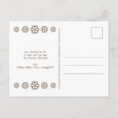 Geachte kerstman | Funny Christmas Fun Uw foto toe Briefkaart (Achterkant)