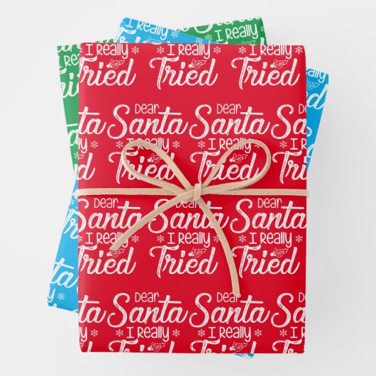 Geachte Kerstman inpakpapier (In situ)