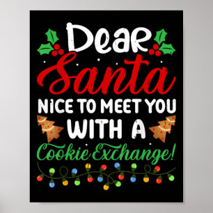 Geachte Kerstman, leuk om u te ontmoeten voor een Poster