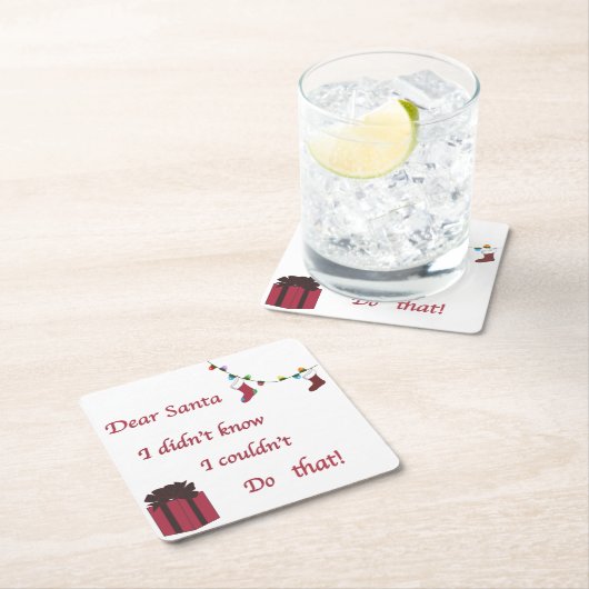 Geachte Kerstman Onderzetter (Insitu)