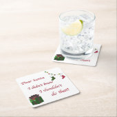 Geachte Kerstman Onderzetter (Insitu)