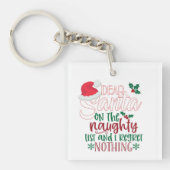 Geachte Kerstman Sleutelhanger (Voorkant)