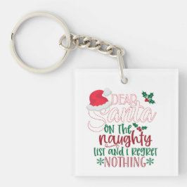 Geachte Kerstman Sleutelhanger