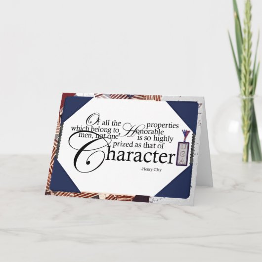 Geachte Mannen Notecard Kaart (Voorkant)