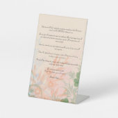 Geachte ouder reclamebord met voetstuk (Voorkant)