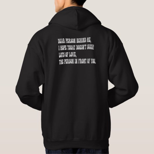 geachte persoon achter mij hoodie (Achterkant)
