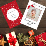Geachte Santa Modern Christmas Custom Baby Foto Feestdagenkaart<br><div class="desc">Deze schattige en grappige kerstwenskaart is voorzien van een vierkante aangepaste foto met de rode lintboog bovenop, die eruit ziet als een kerstcadeau en een grappige begroetingstekst in een modern handgeschreven script "Beste kerstman, ik ben een goede jongen geweest". De "boy" tekst sjabloon kan worden vervangen door de "girl"! Op...</div>